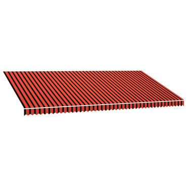 vidaXL Markisenbespannung Canvas Orange & Braun 600 x 300 cm