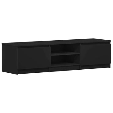 vidaXL Meuble TV Noir 140x40x35,5 cm Aggloméré