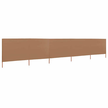 vidaXL Brise-vue 5 pcs 600 x 80 cm Taupe