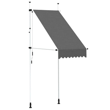 vidaXL Einziehbare Markise Handbetrieben 100 cm Anthrazit