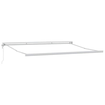 vidaXL Markisenrahmen Weiß 500 x 300 cm Aluminium