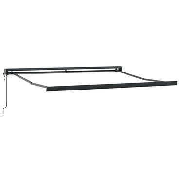 Markise Anthrazit 3,5 x 2,5 m Metall