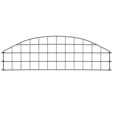 vidaXL Gartenzaun Set Konvex 77,3x26 cm Grün