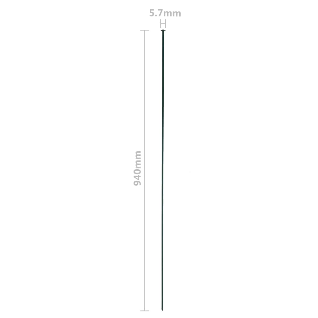vidaXL Gartenzaun Set 77,5x64 cm Grün