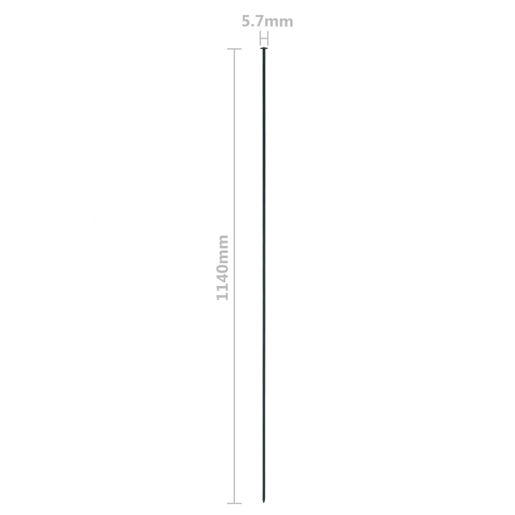 vidaXL Gartenzaun Set 115x79 cm Grün
