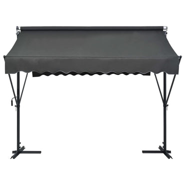 vidaXL Store banne autoportant 300x300 cm Anthracite