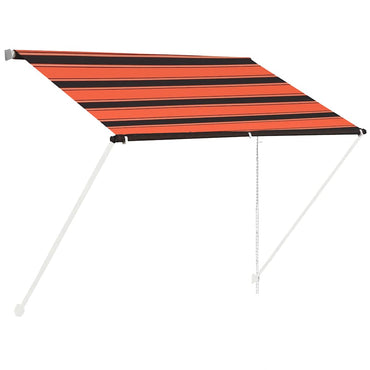 vidaXL Einziehbare Markise 100×150 cm Orange und Braun