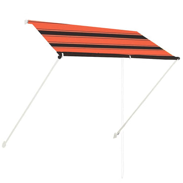 vidaXL Einziehbare Markise 200×150 cm Orange und Braun