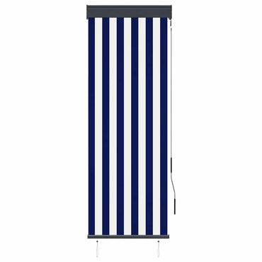 vidaXL Store d'extérieur 60 x 250 cm bleu et blanc