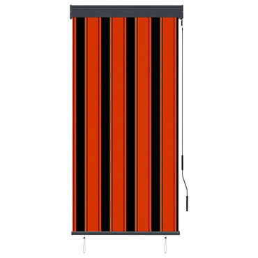 vidaXL Store extérieur 80 x 250 cm Orange et marron