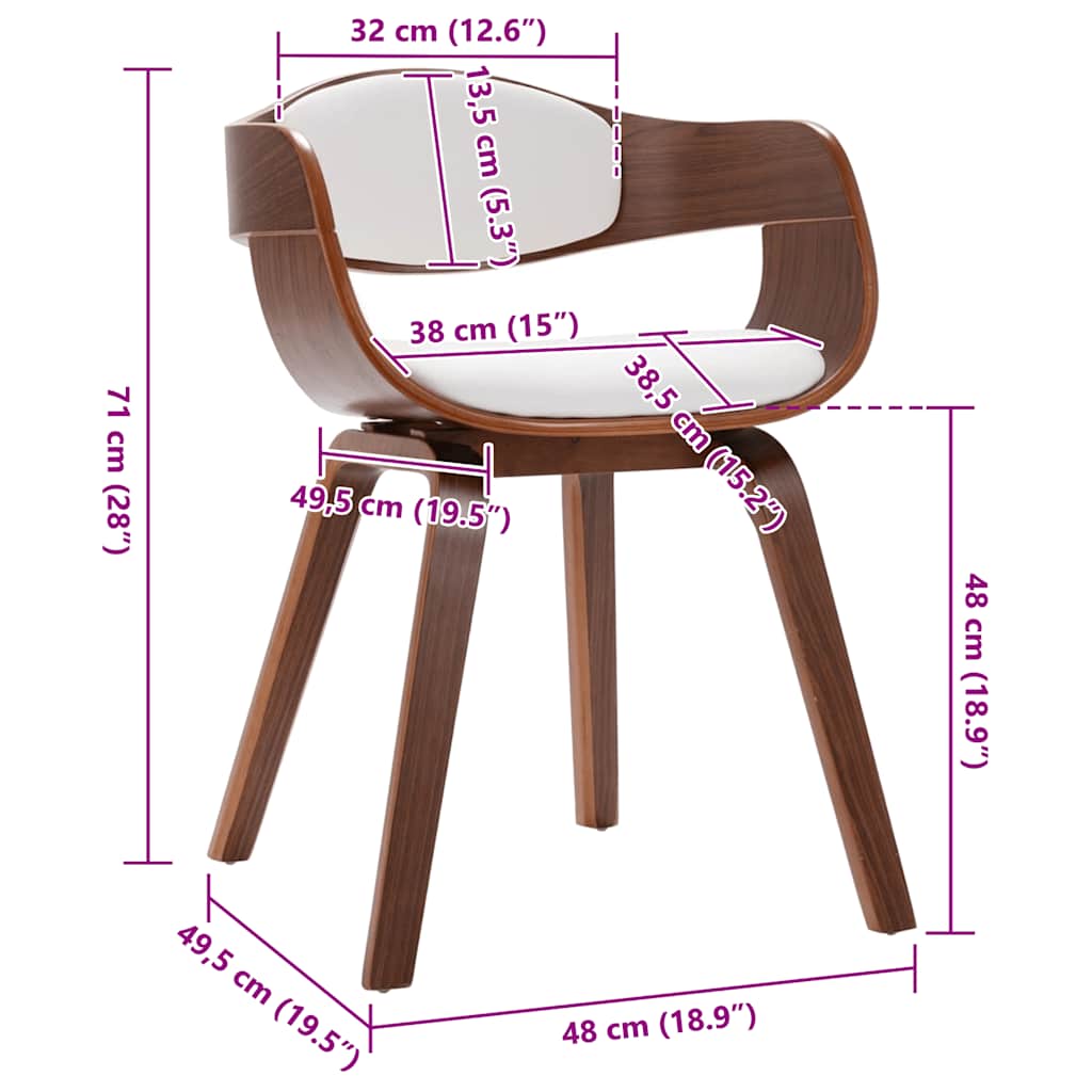 Esszimmerstühle 2 Stk. Bugholz und Kunstleder