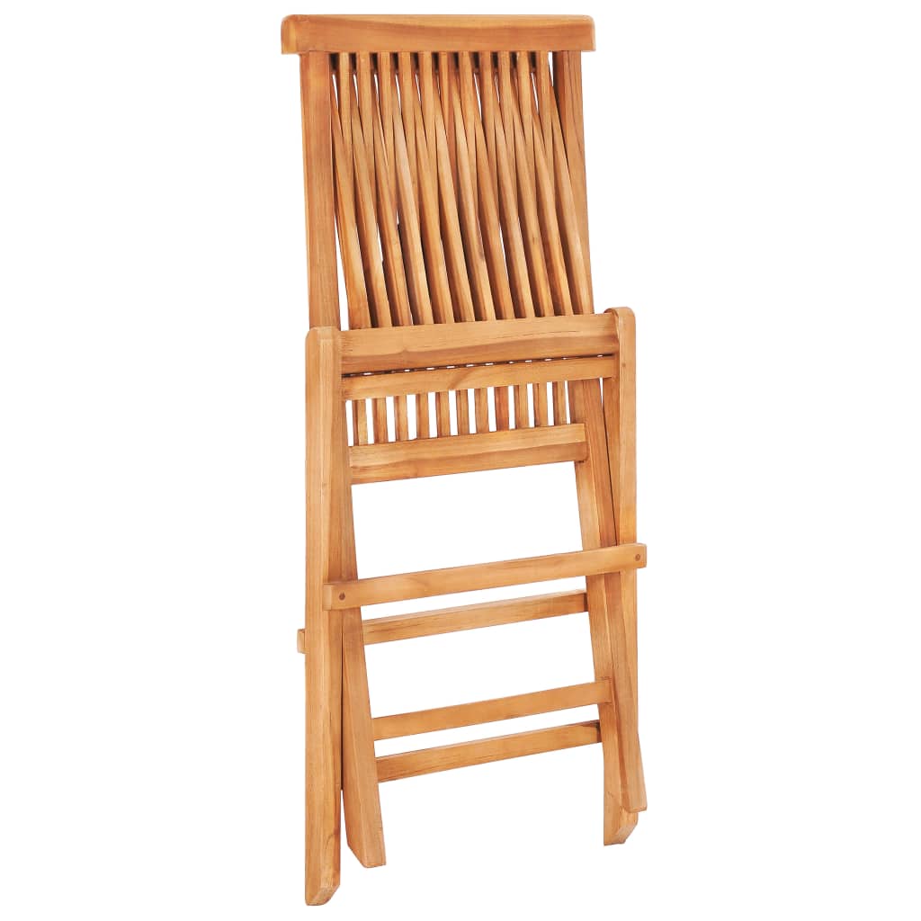 vidaXL 5-tlg. Garten-Essgruppe Klappbar Massivholz Teak