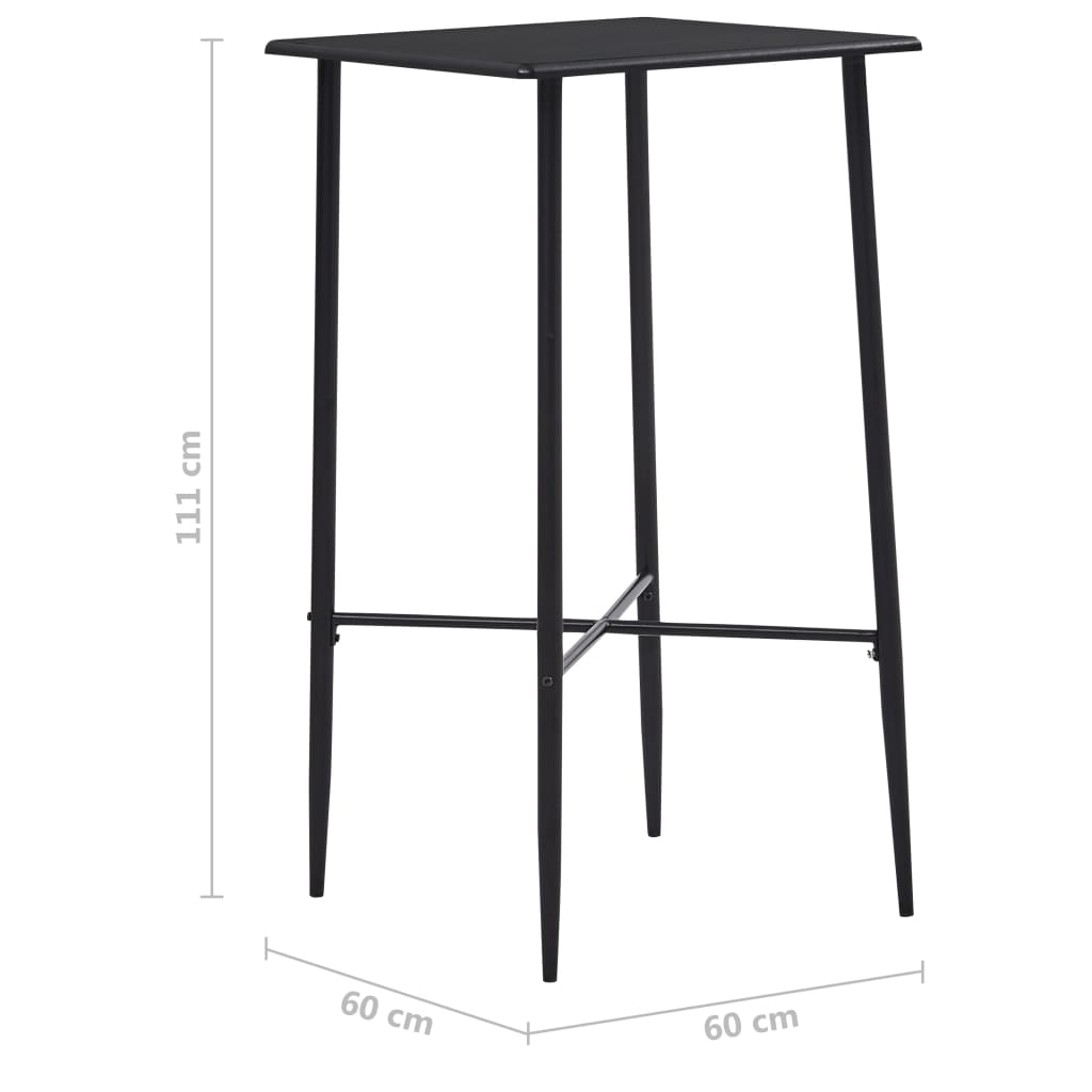 vidaXL 5-tlg. Bar-Set Stoff Dunkelgrau