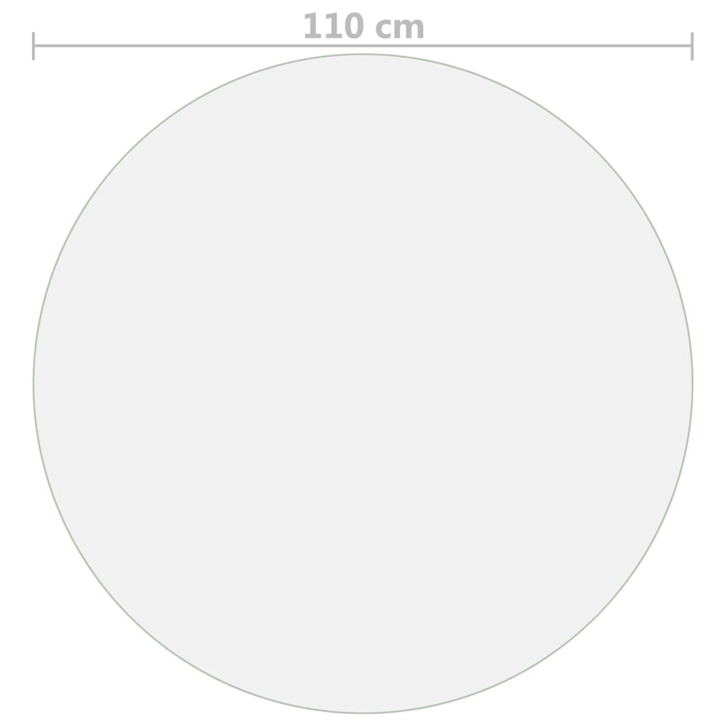 Tischfolie Matt Ø 110 cm 1,6 mm PVC