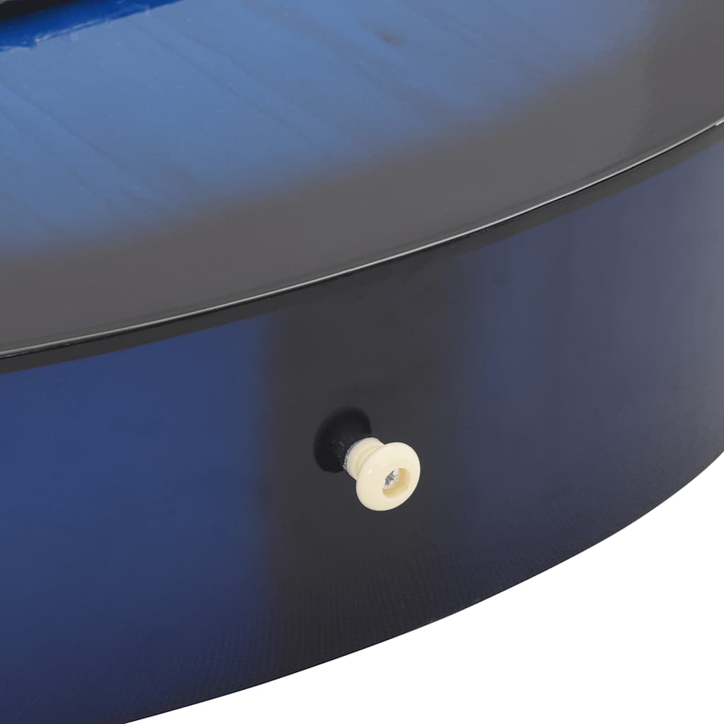 12-tlg. Klassikgitarren-Set für Anfänger Blau 4/4 39"