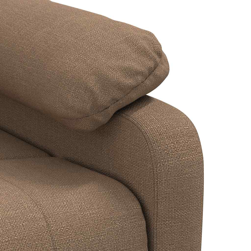 vidaXL Massagesessel Braun Stoff