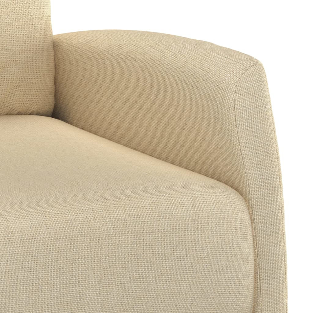 vidaXL Massagesessel Creme Stoff