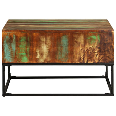 vidaXL Table basse 68x68x41 cm en bois de récupération massif