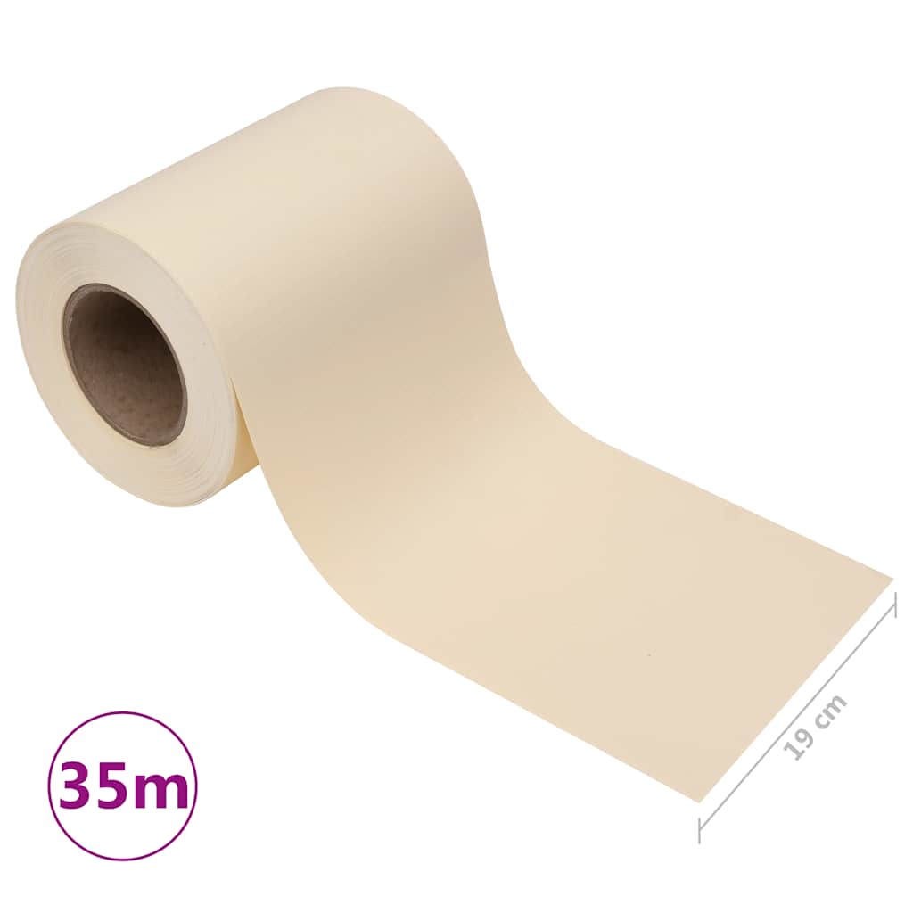 vidaXL Garten-Sichtschutz PVC 35x0,19 m Creme