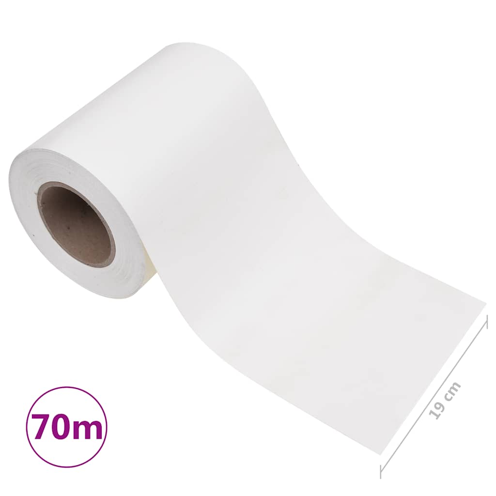 vidaXL Garten-Sichtschutz PVC 70x0,19 m Weiß