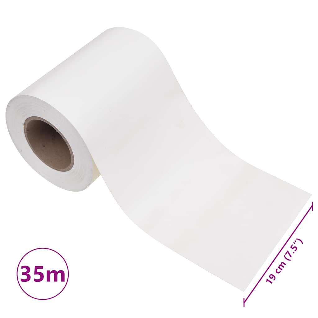 vidaXL Garten-Sichtschutz 4 Stk. PVC 35x0,19 m Weiß