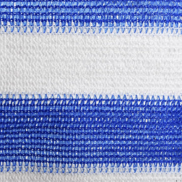 vidaXL Balkon-Sichtschutz Blau und Weiß 120x500 cm HDPE