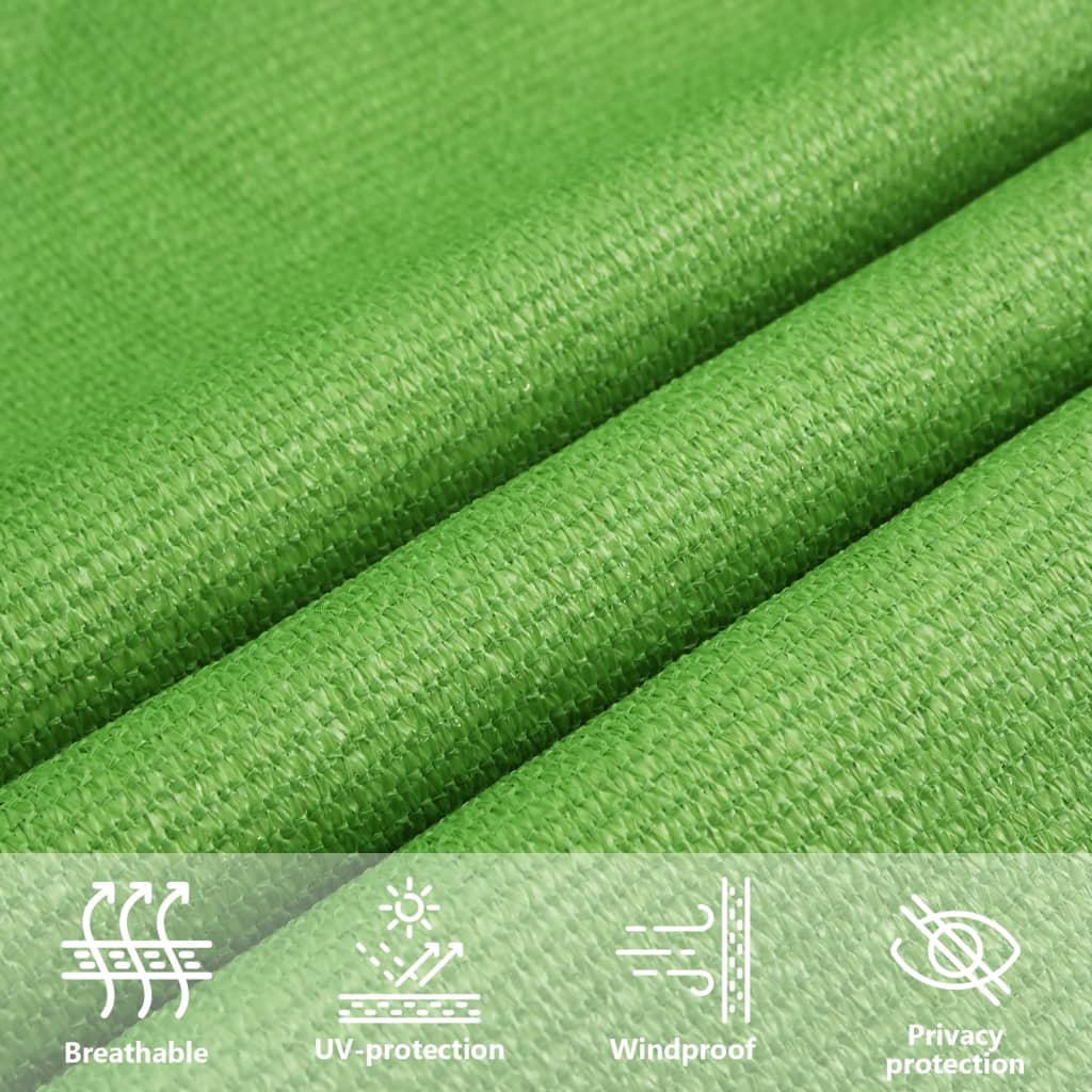 vidaXL Sonnensegel 160 g/m² Rechteckig Hellgrün 2,5x5 m HDPE