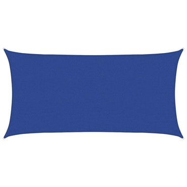 vidaXL Sonnensegel 160 g/m² Rechteckig Blau 2,5x5 m HDPE