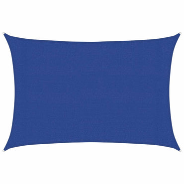 vidaXL Sonnensegel 160 g/m² Rechteckig Blau 3x4,5 m HDPE