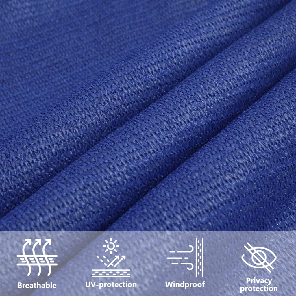 vidaXL Sonnensegel 160 g/m² Rechteckig Blau 4x7 m HDPE