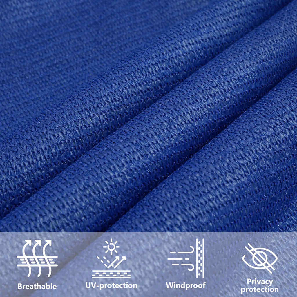 vidaXL Sonnensegel 160 g/m² Rechteckig Blau 5x8 m HDPE