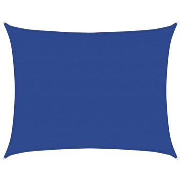 vidaXL Sonnensegel 160 g/m² Rechteckig Blau 6x8 m HDPE