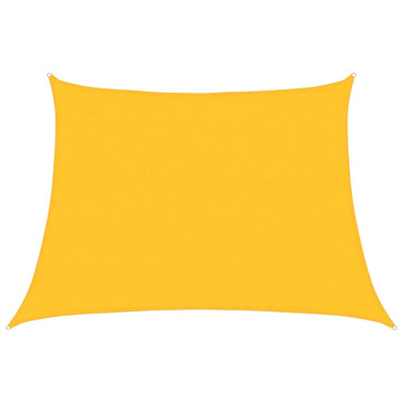 vidaXL Sonnensegel 160 g/m² Trapezform Gelb 4/5x3 m HDPE