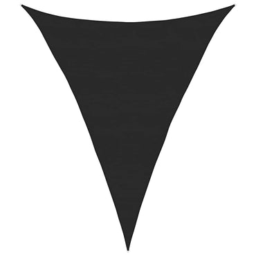 vidaXL Sonnensegel 160 g/m² Dreieckig Schwarz 5x7x7 m HDPE