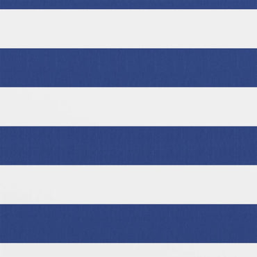 vidaXL Balkon-Sichtschutz Weiß und Blau 120x300 cm Oxford-Gewebe