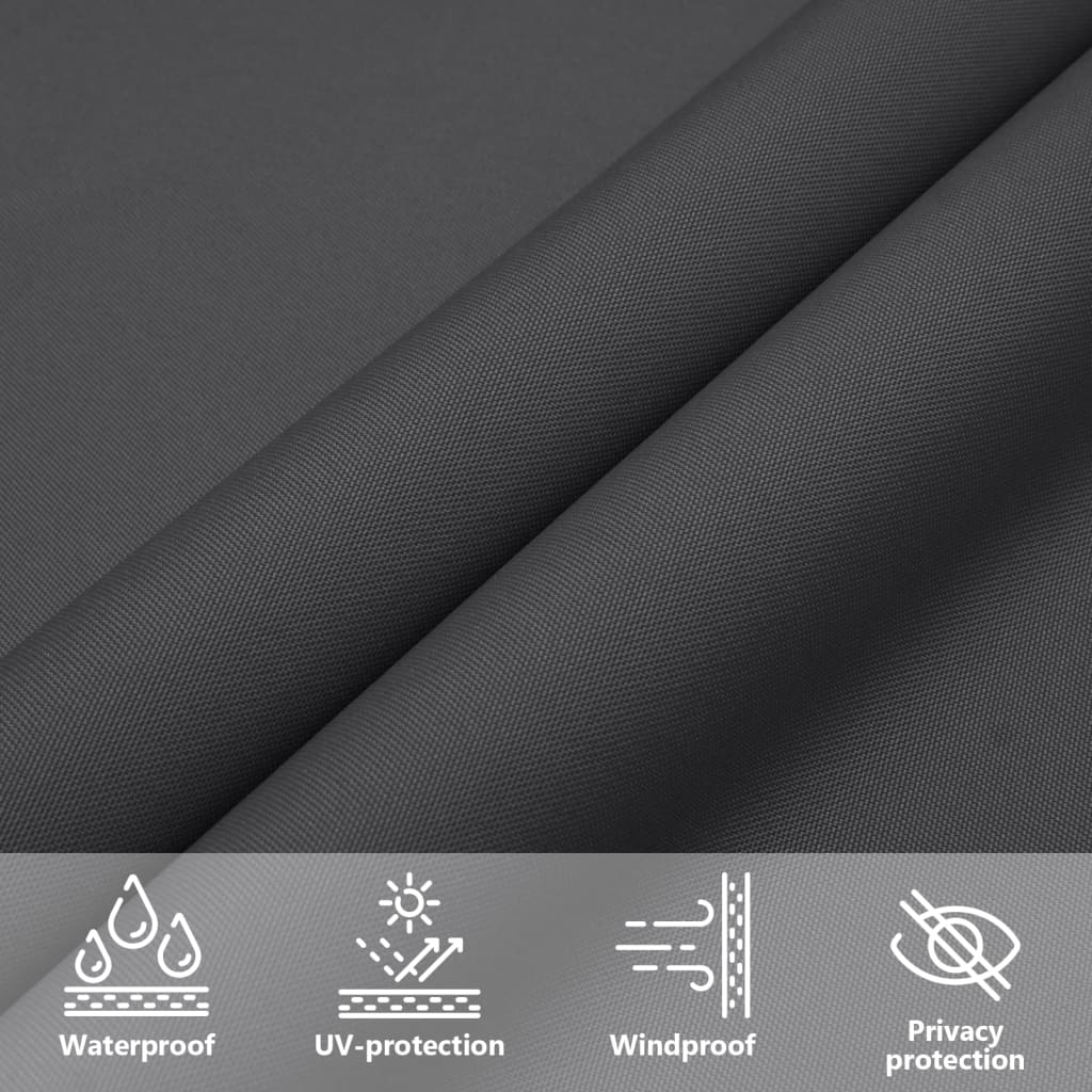 vidaXL Sonnensegel Oxford-Gewebe Dreieckig 4x5x5 m Anthrazit
