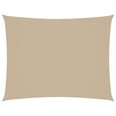 vidaXL Sonnensegel Oxford-Gewebe Rechteckig 6x8 m Beige