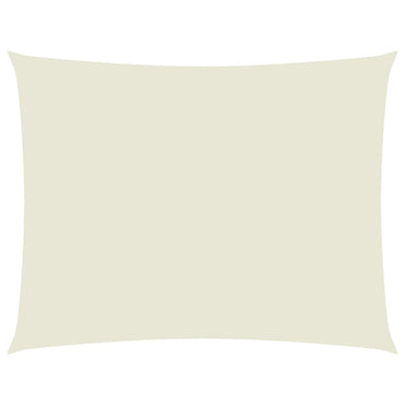 vidaXL Sonnensegel Oxford-Gewebe Rechteckig 3,5x4,5 m Creme
