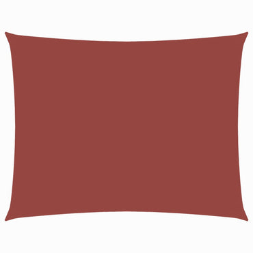 vidaXL Voile d'ombrage en tissu Oxford rectangulaire 6x7 m Rouge terre cuite