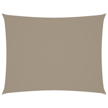 vidaXL Sonnensegel Oxford-Gewebe Rechteckig 4x5 m Taupe