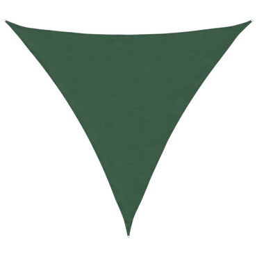 vidaXL Voile d'ombrage en tissu Oxford triangulaire 4x4x4 m vert foncé