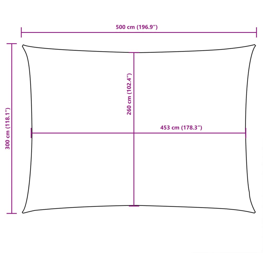 vidaXL Voile d'ombrage Tissu Oxford Rectangulaire 3x5 m Jaune
