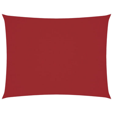 vidaXL Sonnensegel Oxford-Gewebe Rechteckig 6x7 m Rot