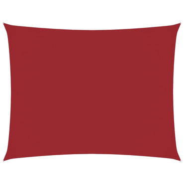 vidaXL Sonnensegel Oxford-Gewebe Rechteckig 6x8 m Rot