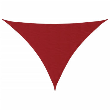 vidaXL Voile d'ombrage en tissu Oxford triangulaire 3,5x3,5x4,9 m rouge
