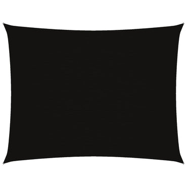 vidaXL Sonnensegel Oxford-Gewebe Rechteckig 3x4 m Schwarz