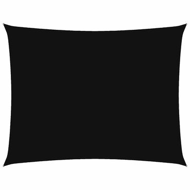 vidaXL Sonnensegel Oxford-Gewebe Rechteckig 3,5x5 m Schwarz
