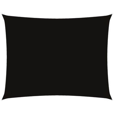 vidaXL Sonnensegel Oxford-Gewebe Rechteckig 4x5 m Schwarz