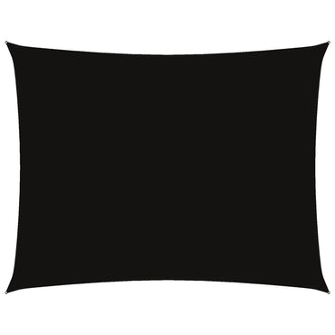 vidaXL Sonnensegel Oxford-Gewebe Rechteckig 5x6 m Schwarz