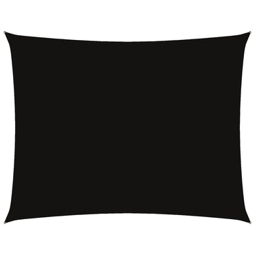vidaXL Sonnensegel Oxford-Gewebe Rechteckig 6x7 m Schwarz